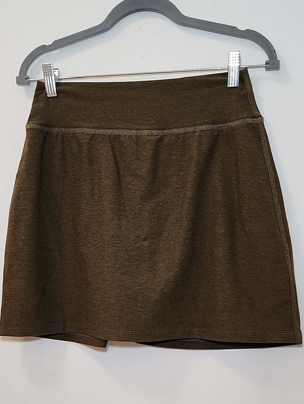 Beyond Yoga Spacedye Move It Skort Deep Olive Short Skirt Sporty Golf Sz Large - Picture 3 of 15